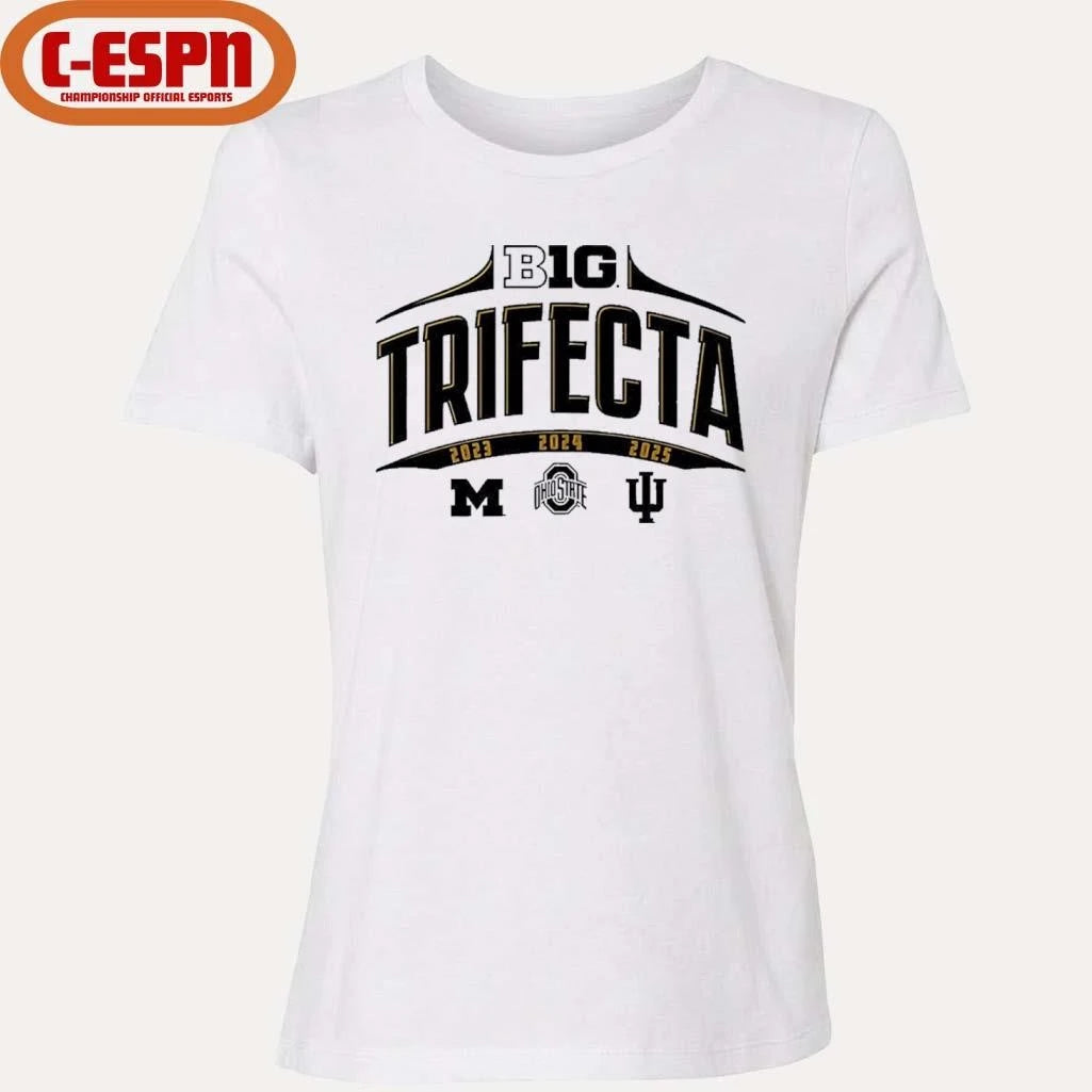 Official Big Ten Trifecta 2023, 2024, 2025 Shirt