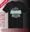 Official Big West Conference Men’s Basketball Tournament 2026 Champions Hawaii Rainbow Warriors T-Shirt