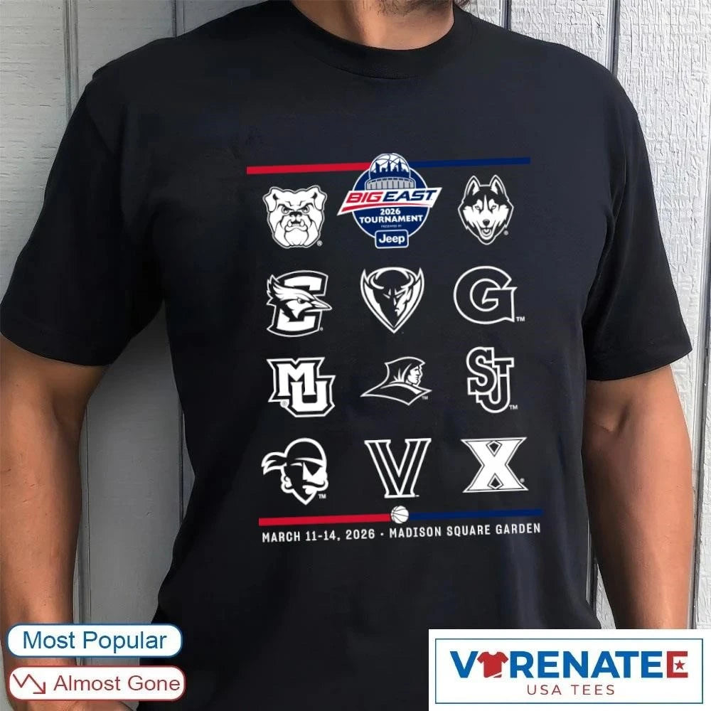 Official Bigeast Basketball Tournament March 11-14 2026 Madison Square Garden T-Shirt For Fans