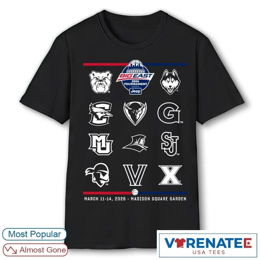 Official Bigeast Basketball Tournament March 11-14 2026 Madison Square Garden T-Shirt For Fans