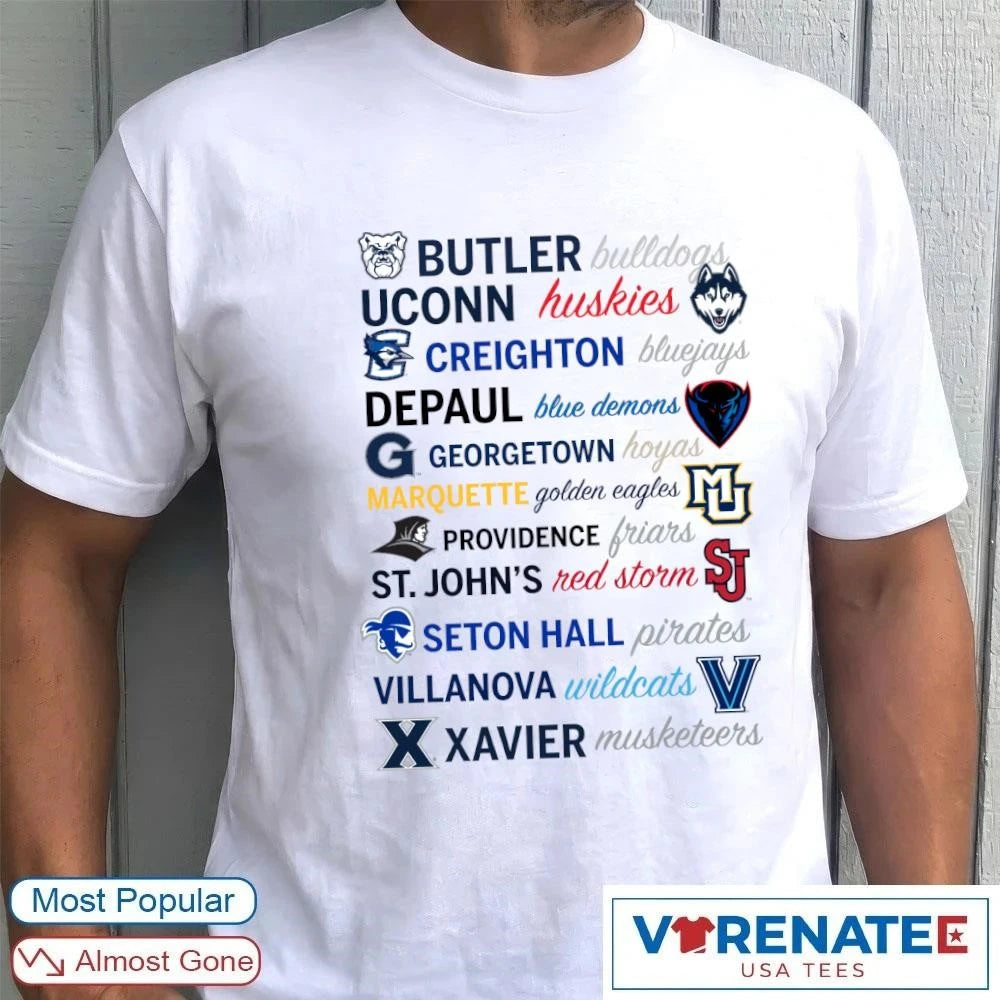 Official Bigeast Conference Champions Butler Uconn Creighton 2026 T-Shirt For Fans