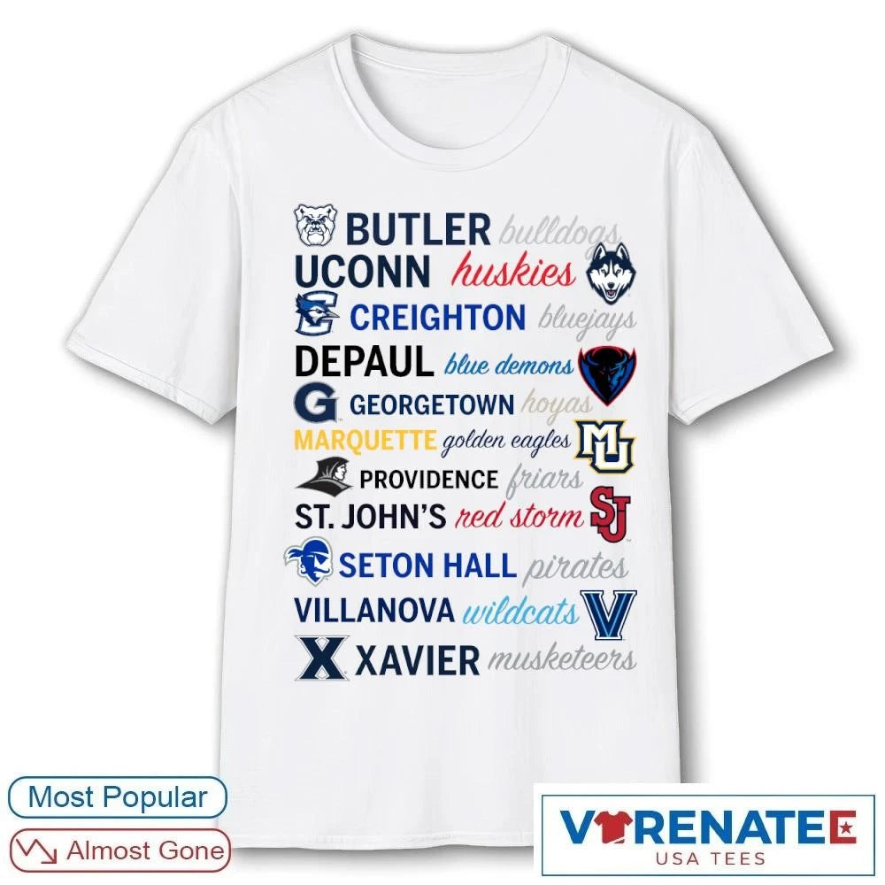 Official Bigeast Conference Champions Butler Uconn Creighton 2026 T-Shirt For Fans