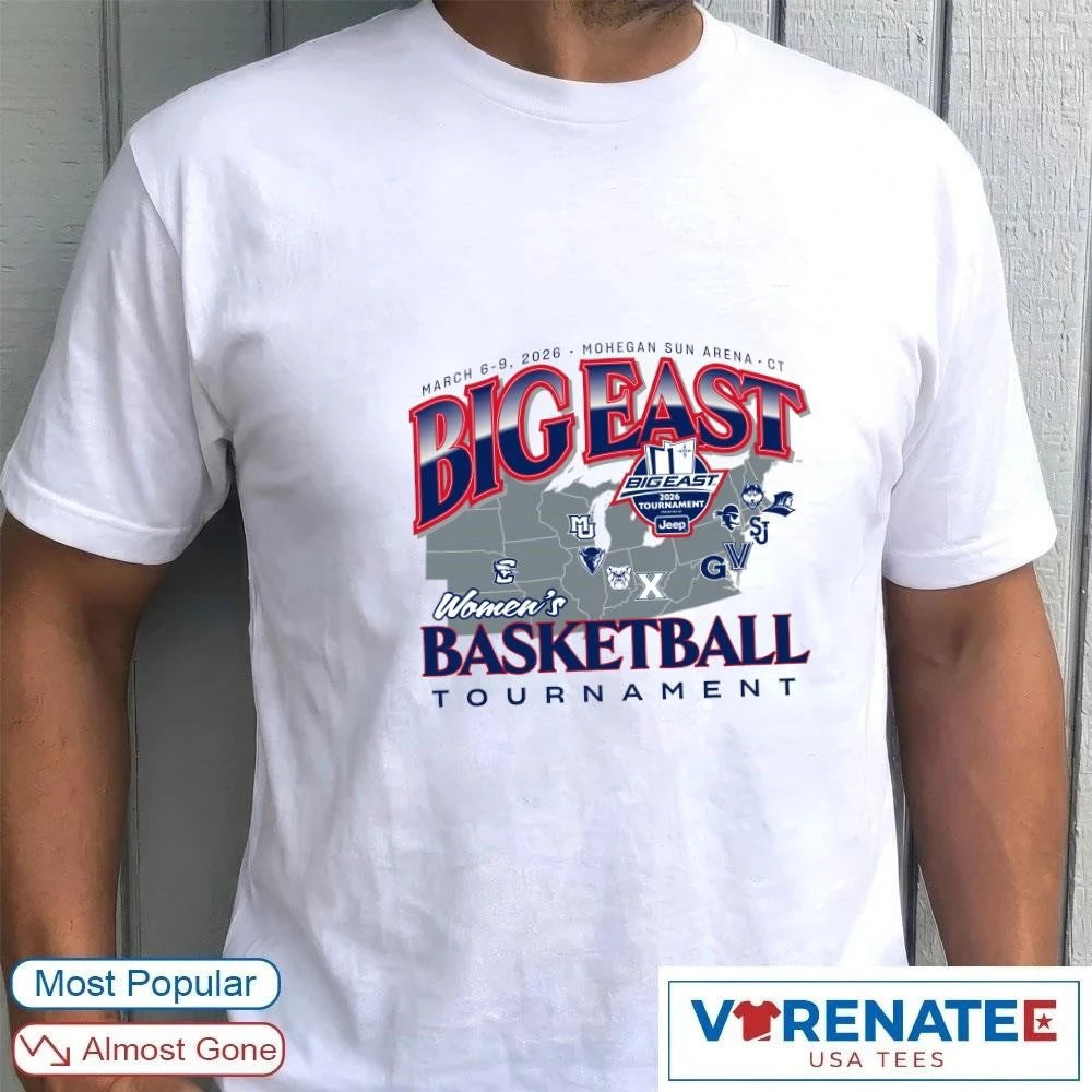 Official Bigeast Women’s Basketball Tournament March 6-9,2026 Mohegan Sun Arena CT T-Shirt For Fans