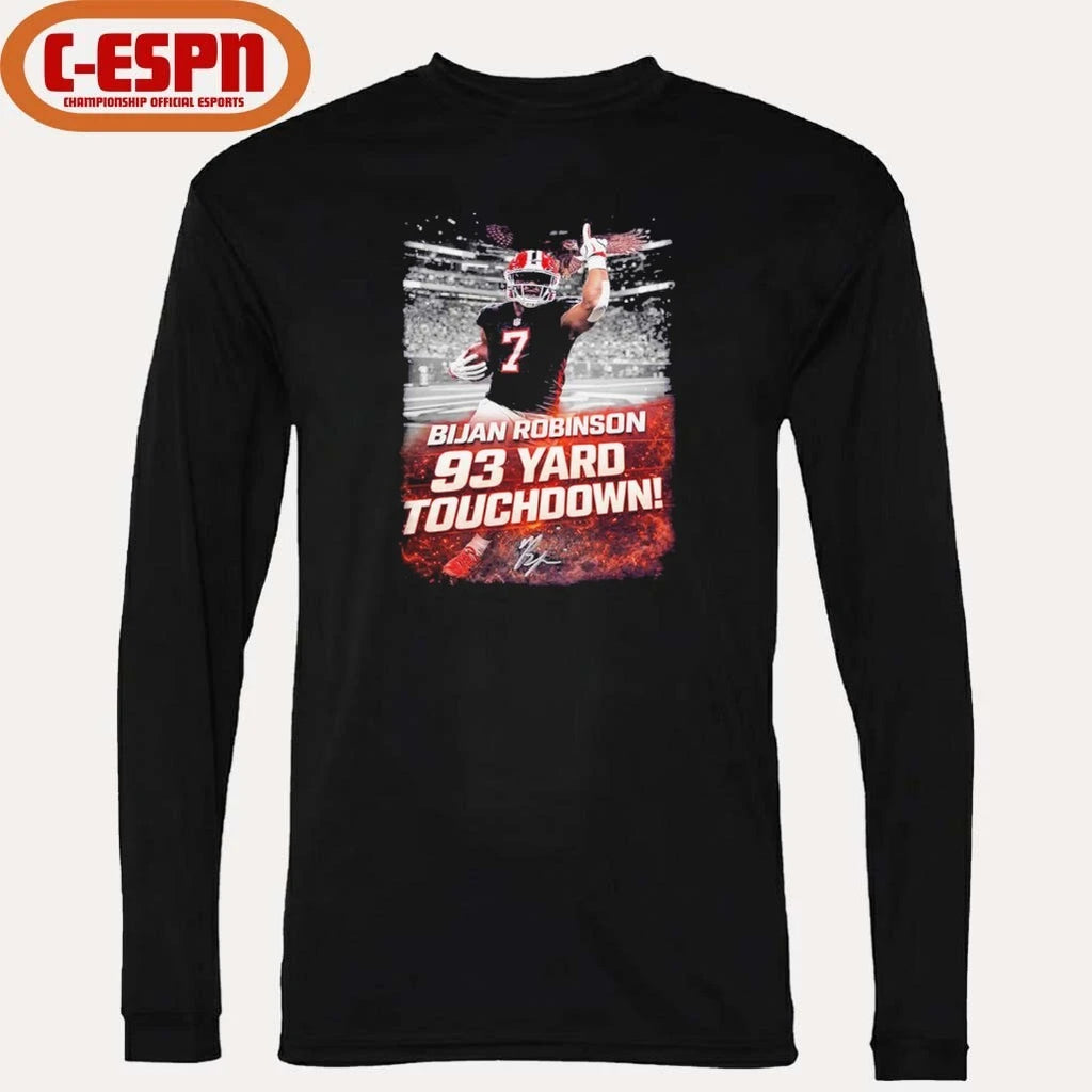 Official Bijan Robinson 93 Yard Touchdown Shirt