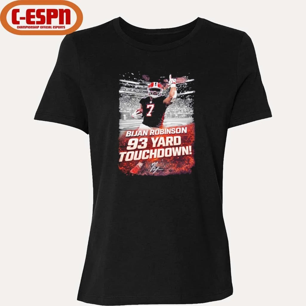 Official Bijan Robinson 93 Yard Touchdown Shirt