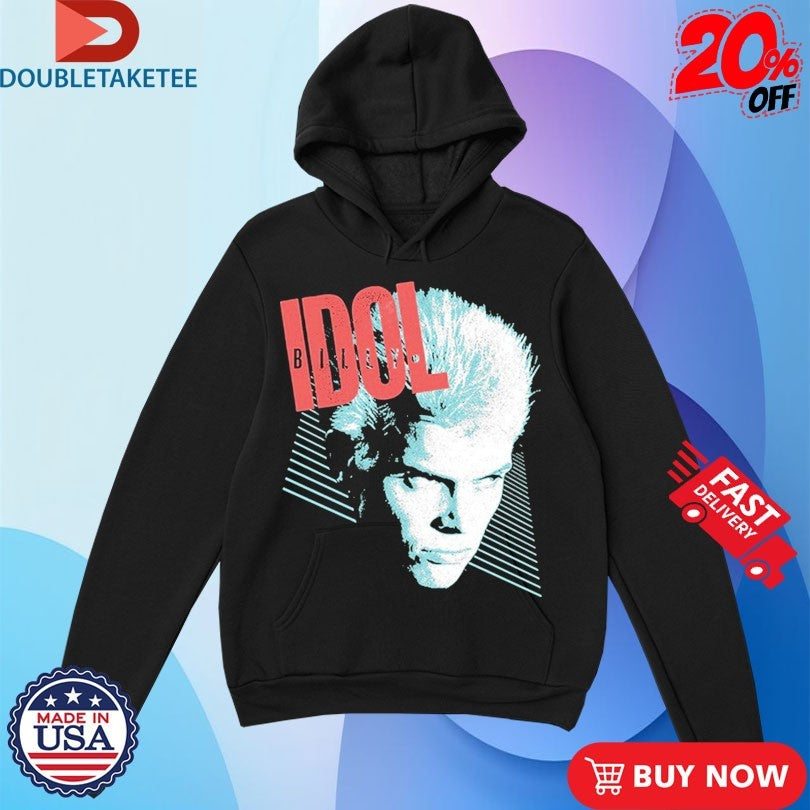 Official Billy Idol Face Stripes Shirts