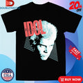 Official Billy Idol Face Stripes Shirts