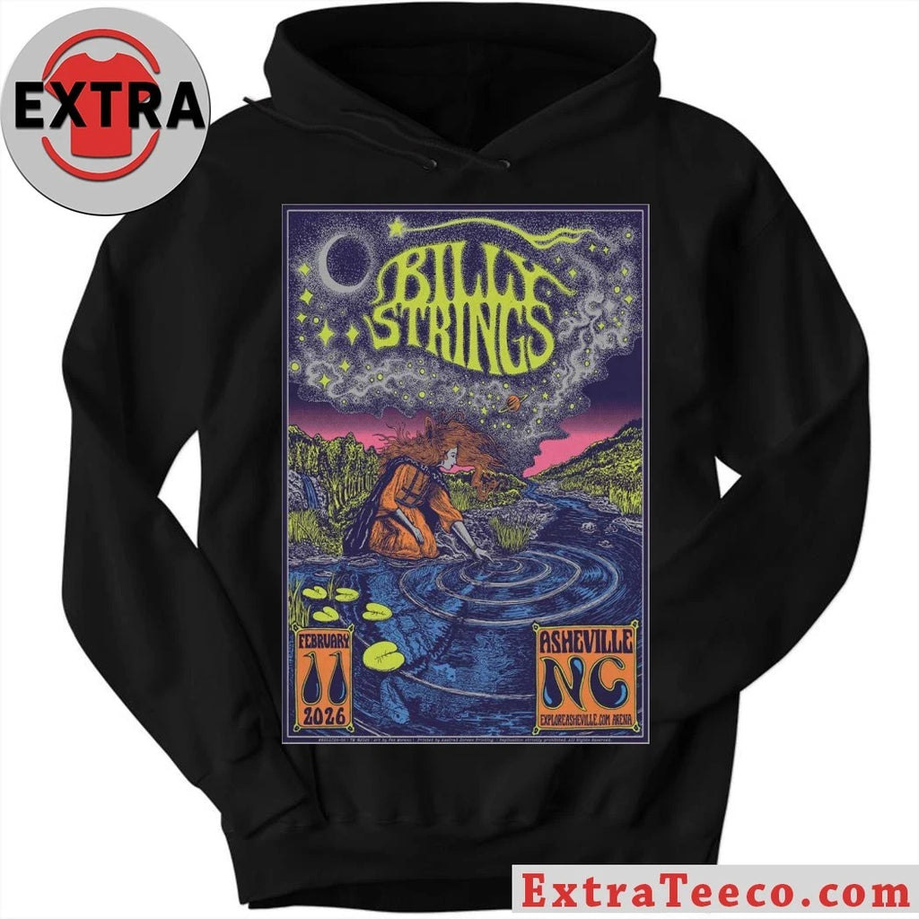Official Billy Strings 02 11 2026 ExploreAsheville.com Arena Asheville, NC Poster T-Shirt
