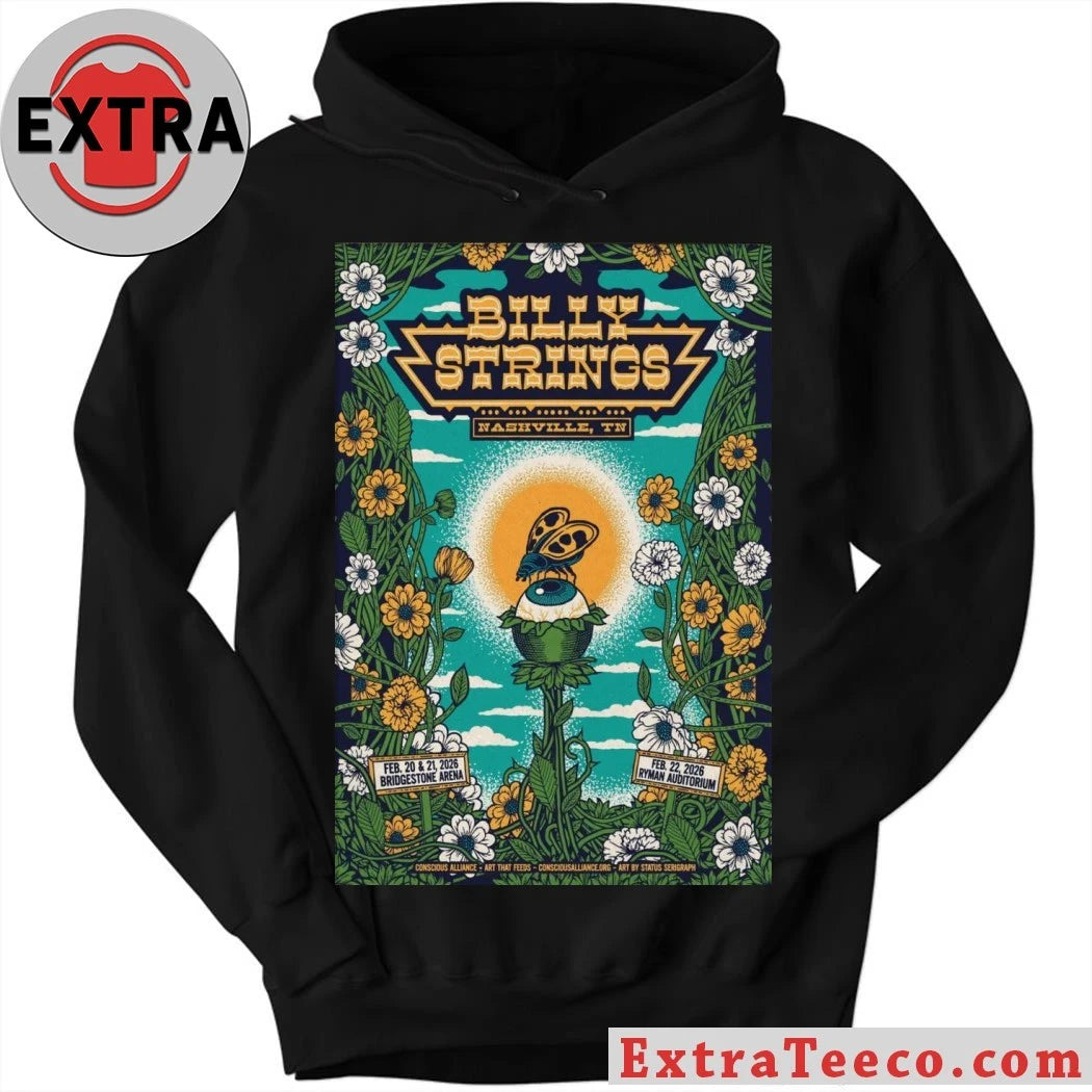Official Billy Strings Feb 20-21 2026 Nashville TN Poster Shirt