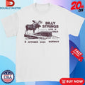 Official Billy Strings Live In Oslo, Norway 3 October 2025 Tour Deer Shirts