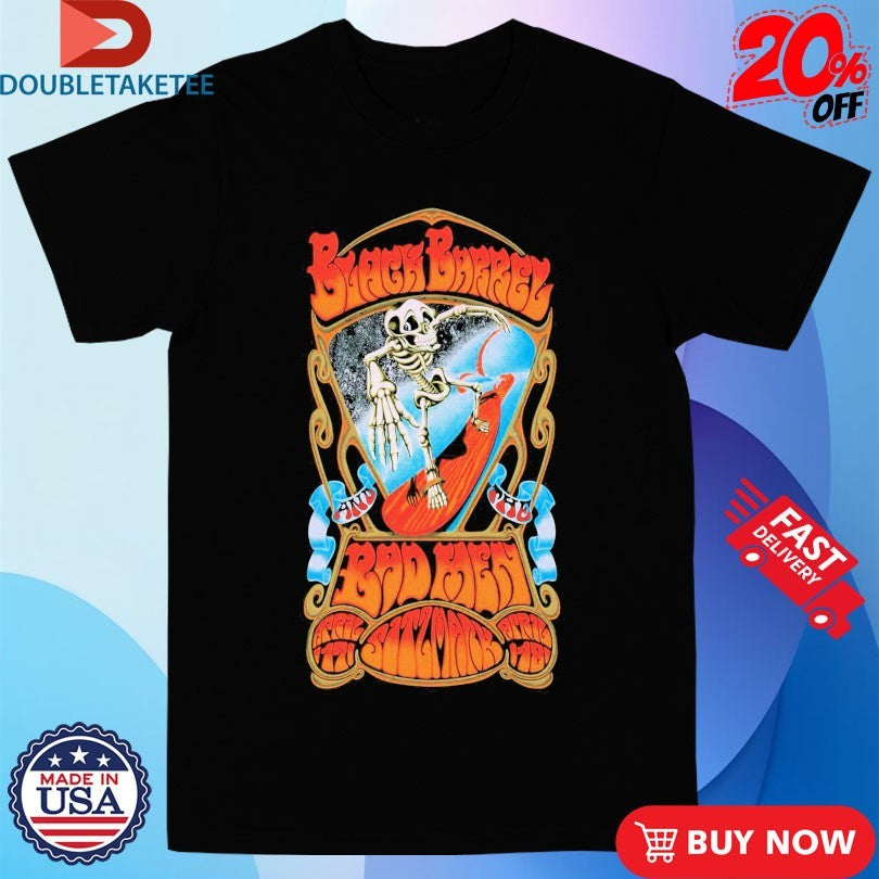 Official Black Barrel And The Bad Men Apr 17-18 2026 Syracuse NY Skeleton Shirts