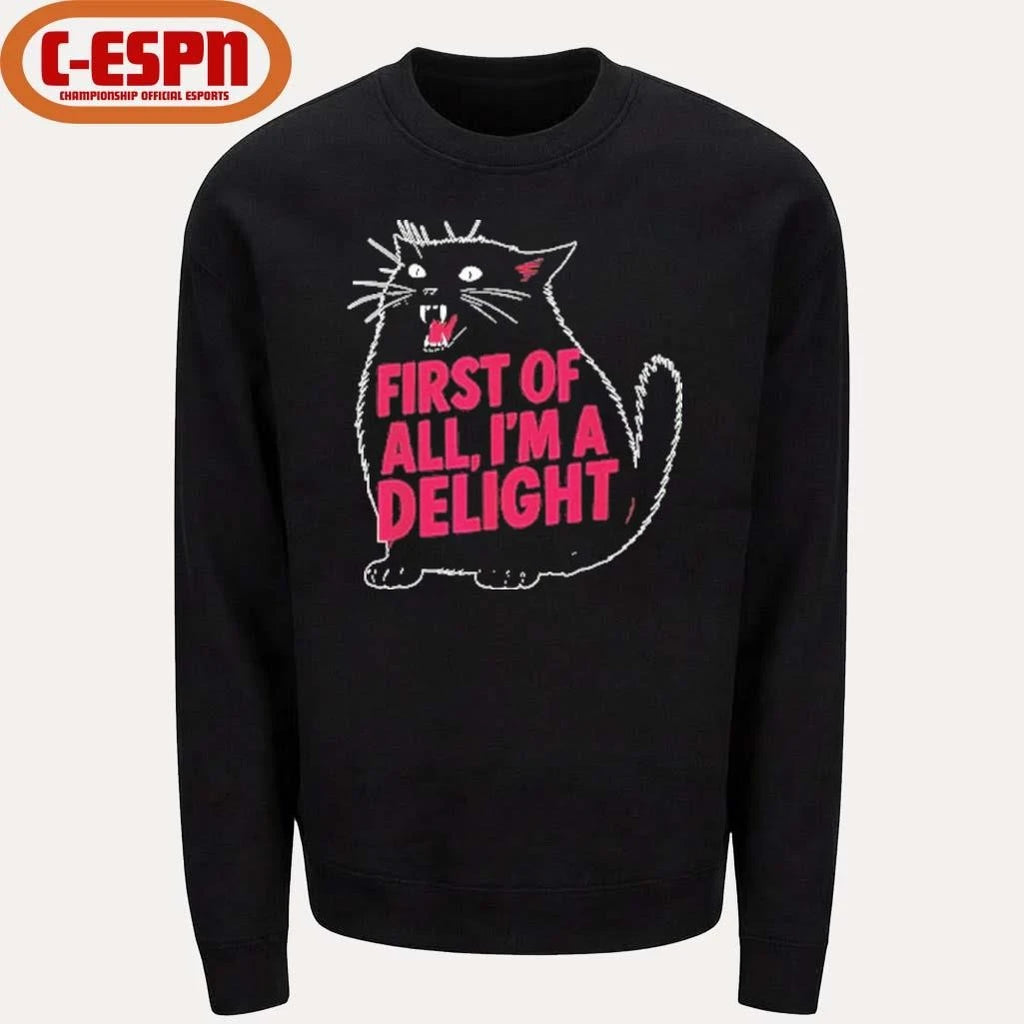 Official Black Cat First Of All I’m A Delight Shirt