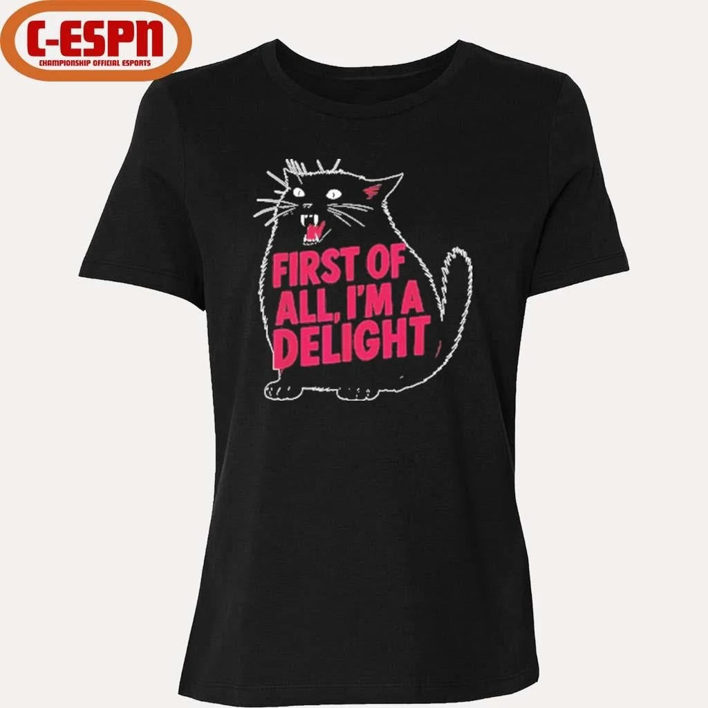 Official Black Cat First Of All I’m A Delight Shirt