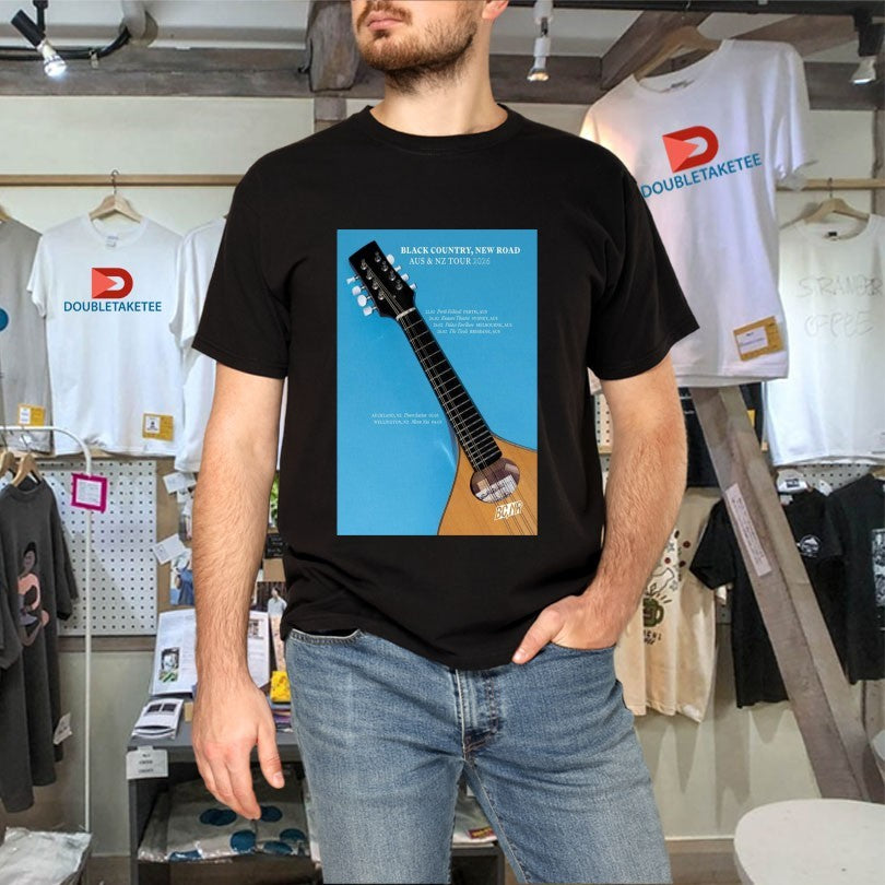 Official Black Country New Road AU NZ Tour 2026 Guitar Shirts