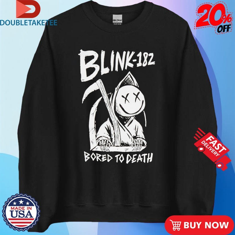 Official Blink 182 Bored To Death Grim Reaper Shirts