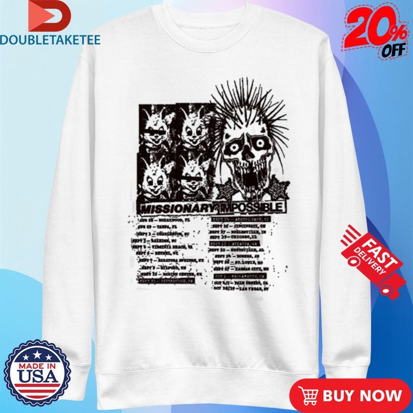 Official Blink-182 Missionary Impossible 2025 Tour Shirts
