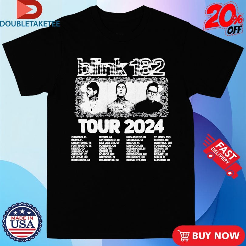 Official Blink 182 One More Time Tour 2024 Shirts