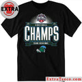 Official Blue 84 Green Tulane Green Wave 2025 The American Football Champions Logo T-Shirt