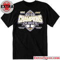 Official Blue 84 Purple James Madison Dukes 2025 Sun Belt Football Champions Logo T-Shirt