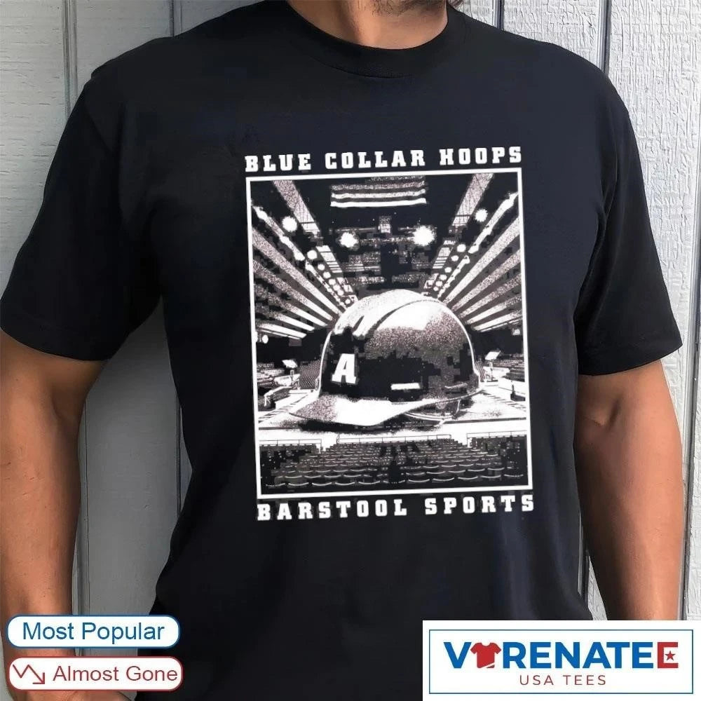 Official Blue Collar Hoops Basketball Barstool Sports T-Shirt