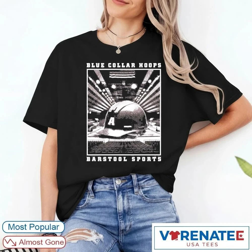 Official Blue Collar Hoops Basketball Barstool Sports T-Shirt