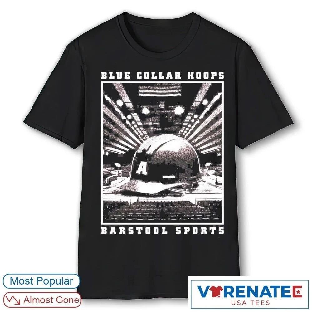 Official Blue Collar Hoops Basketball Barstool Sports T-Shirt