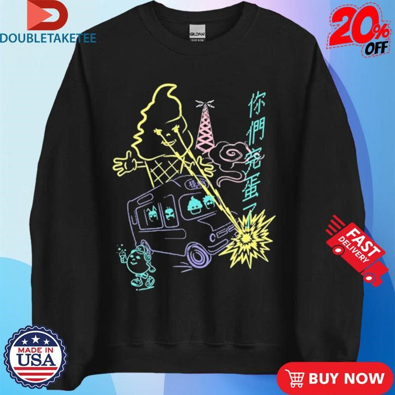 Official Blur The Magic Whip Anniversary Ice Cream Van T-shirts
