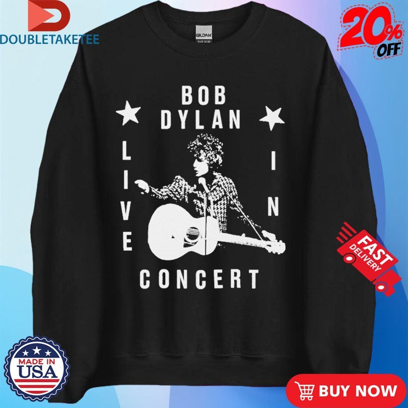 Official Bob Dylan Live In Concert Guitar Shirts