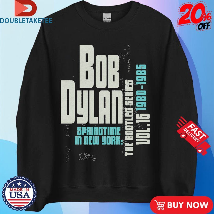 Official Bob Dylan Springtime In New York 1980 1985 Shirts