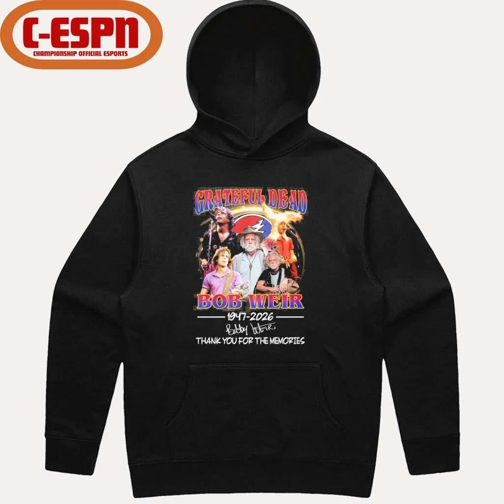 Official Bobby Weir Grateful Dead 1947-2026 Thank You For The Memories Shirt