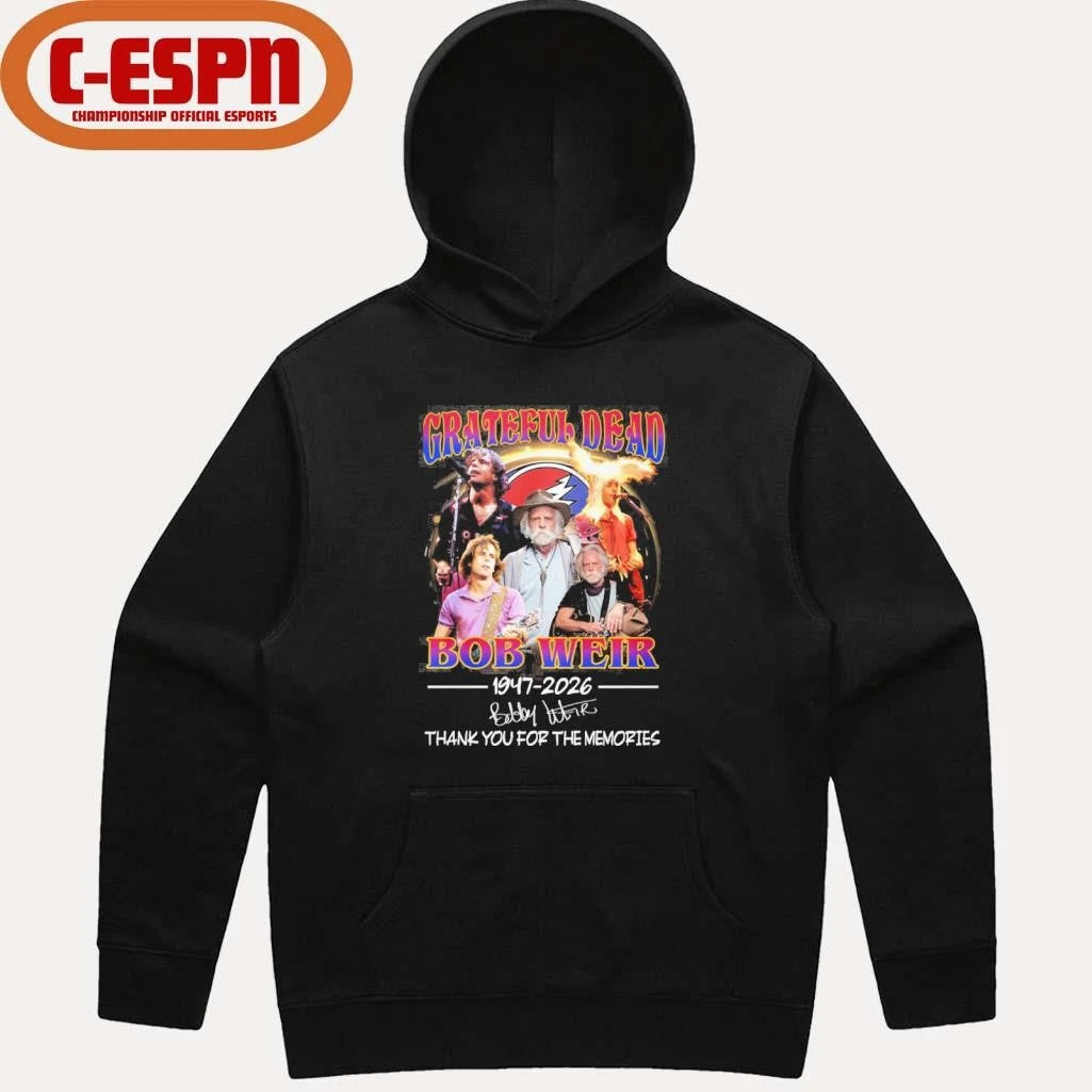 Official Bobby Weir Grateful Dead 1947-2026 Thank You For The Memories Shirt