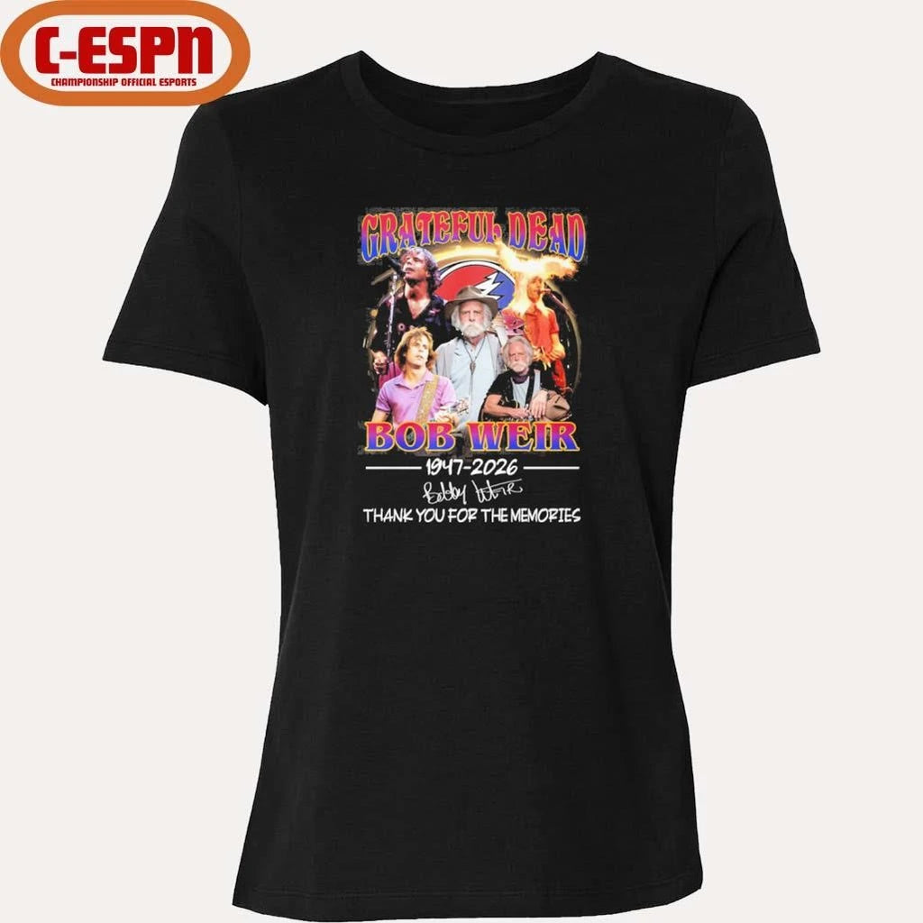 Official Bobby Weir Grateful Dead 1947-2026 Thank You For The Memories Shirt