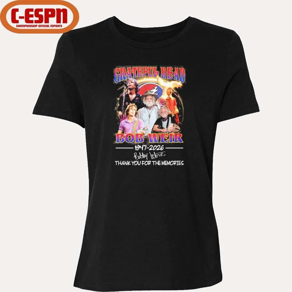 Official Bobby Weir Grateful Dead 1947-2026 Thank You For The Memories Shirt
