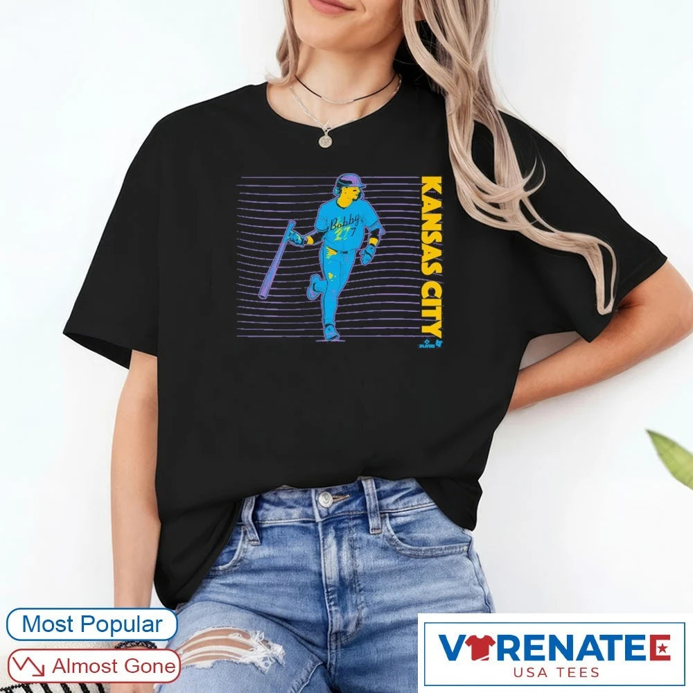 Official Bobby Witt Jr Neon Nights Kansas City Royals MLB T-Shirt