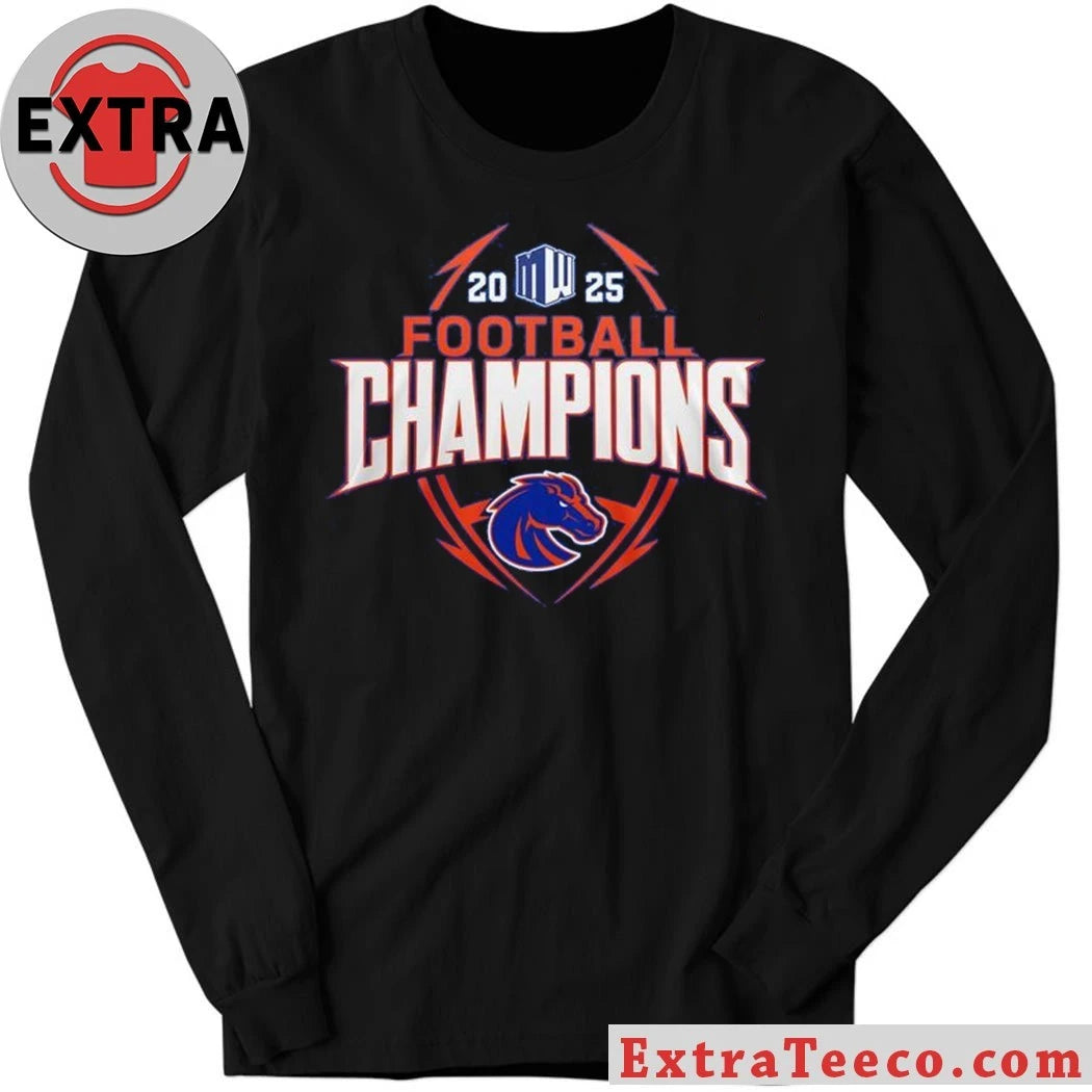 Official Boise State Broncos Mountain West Champions 2025 Shirt