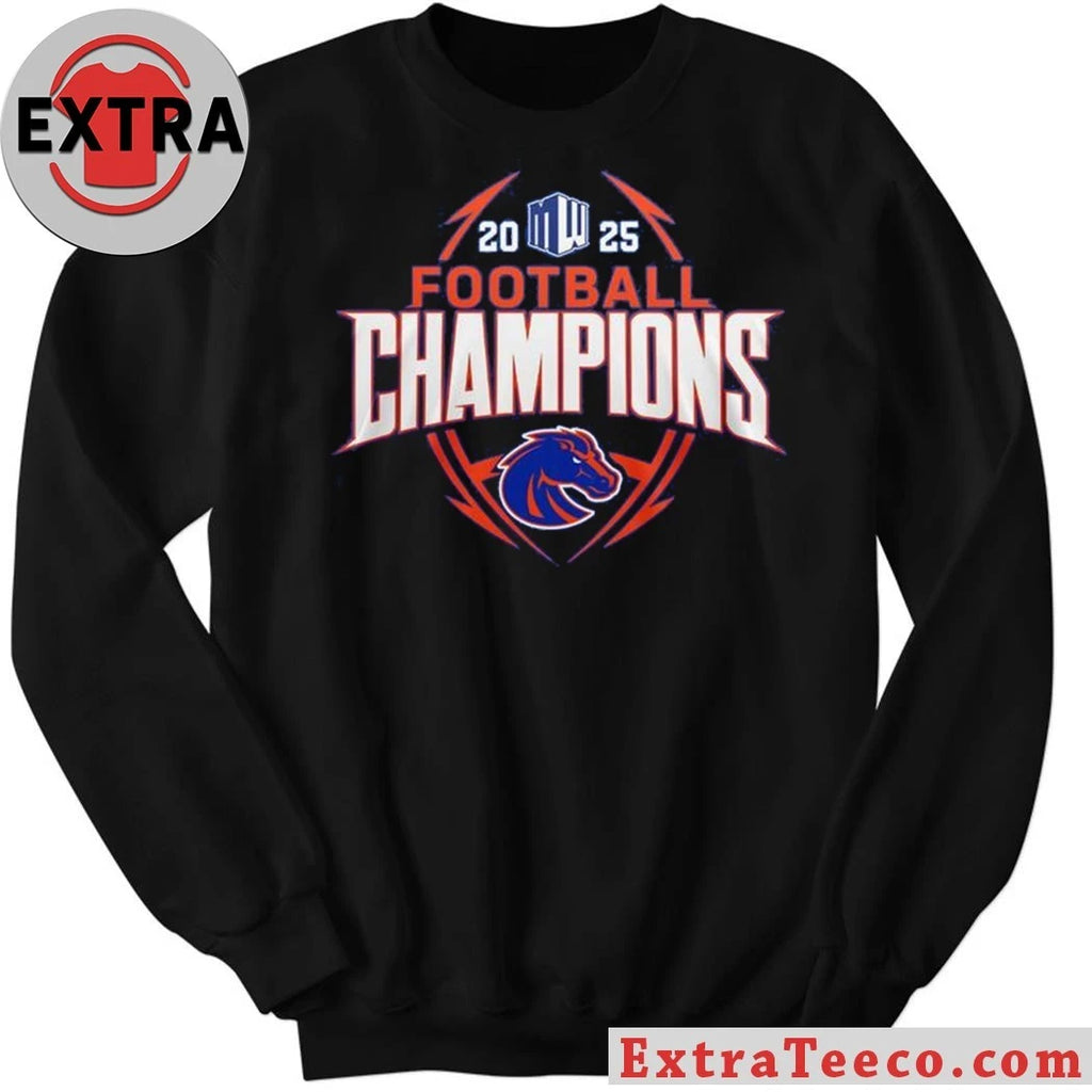 Official Boise State Broncos Mountain West Champions 2025 Shirt