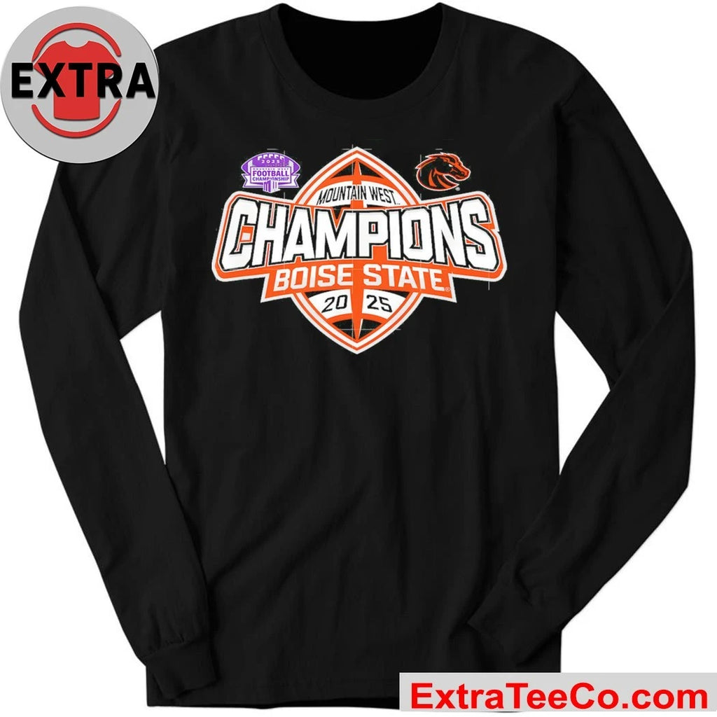 Official Boise State Broncos Mountain West Championship 2025 Football Logo Shirt