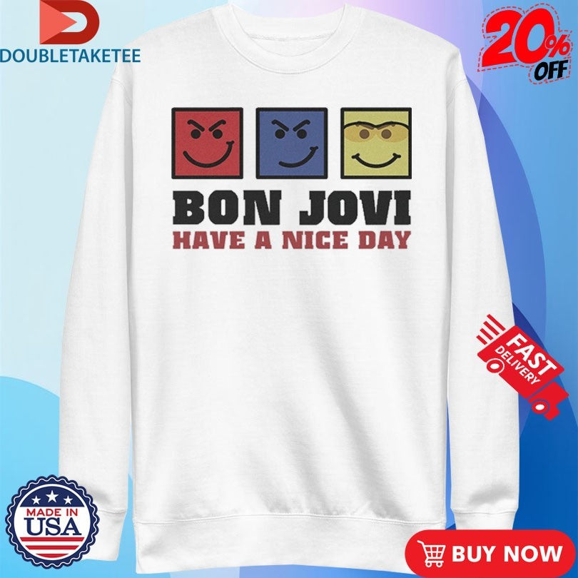 Official Bon Jovi Have A Nice Day Album Faces Shirts