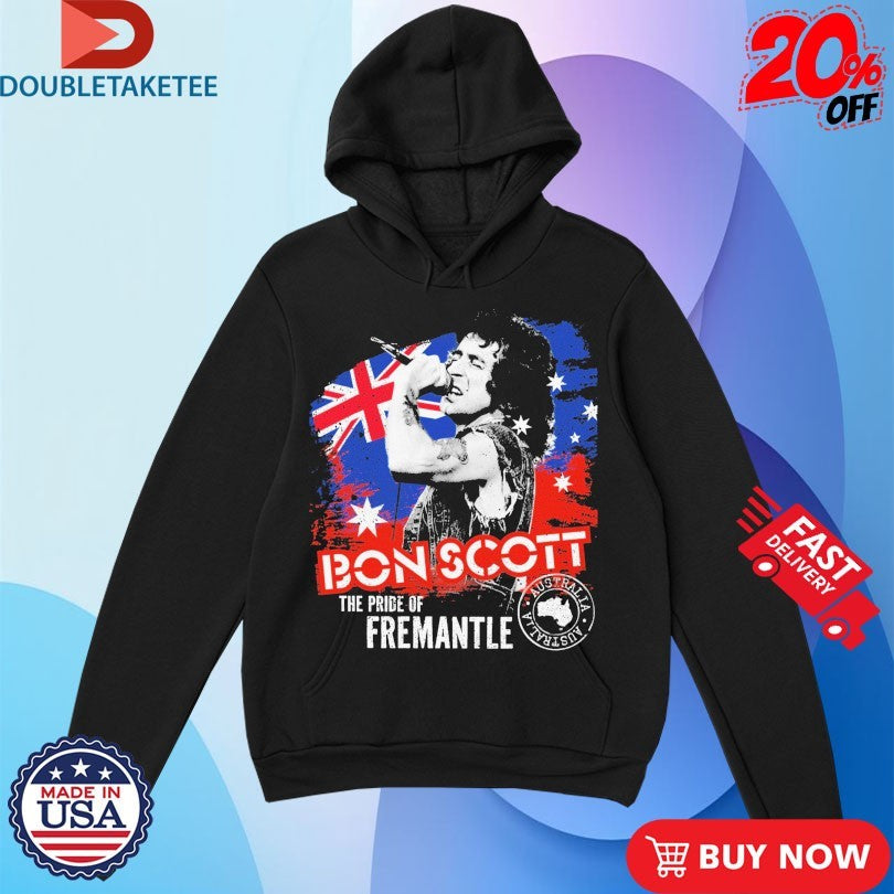 Official Bon Scott The Pride Of Fremantle Australia Stamp Shirts