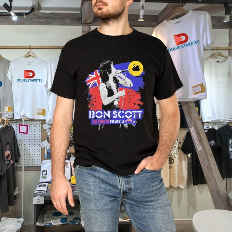 Official Bon Scott The Pride Of Fremantle UK Flag Shirts