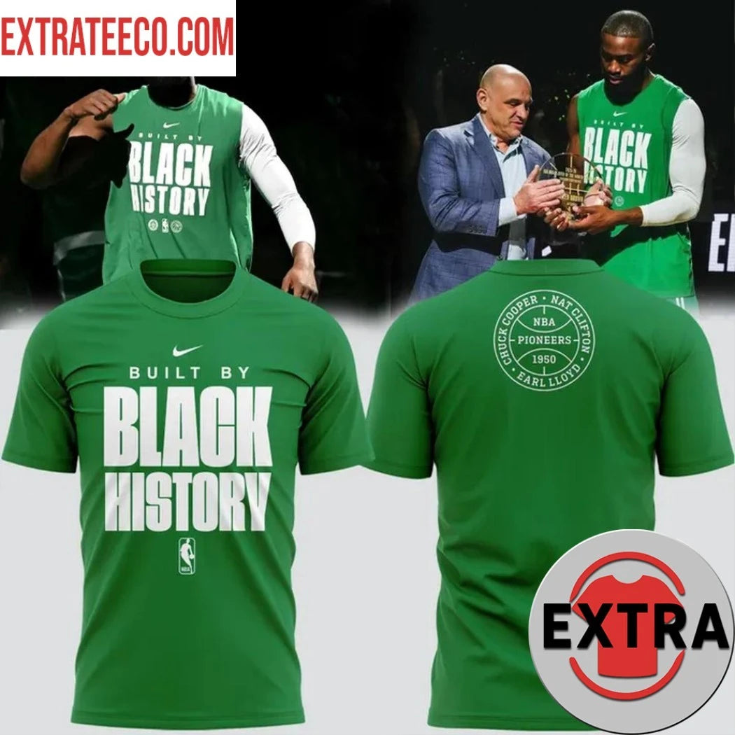Official Boston Celtics Black History 2026 Logo Two Sided T-Shirt