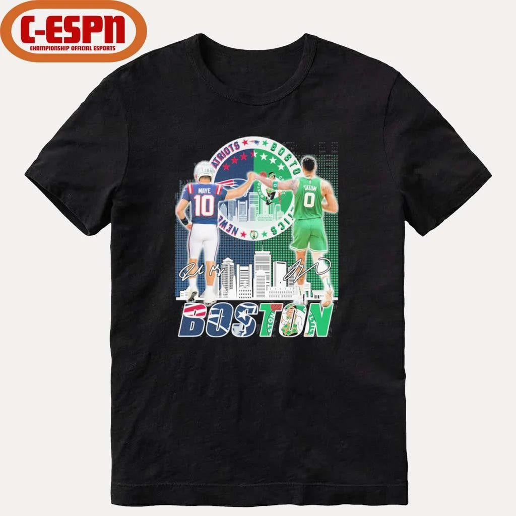 Official Boston Sports Teams Drake Maye And Jayson Tatum Shirt
