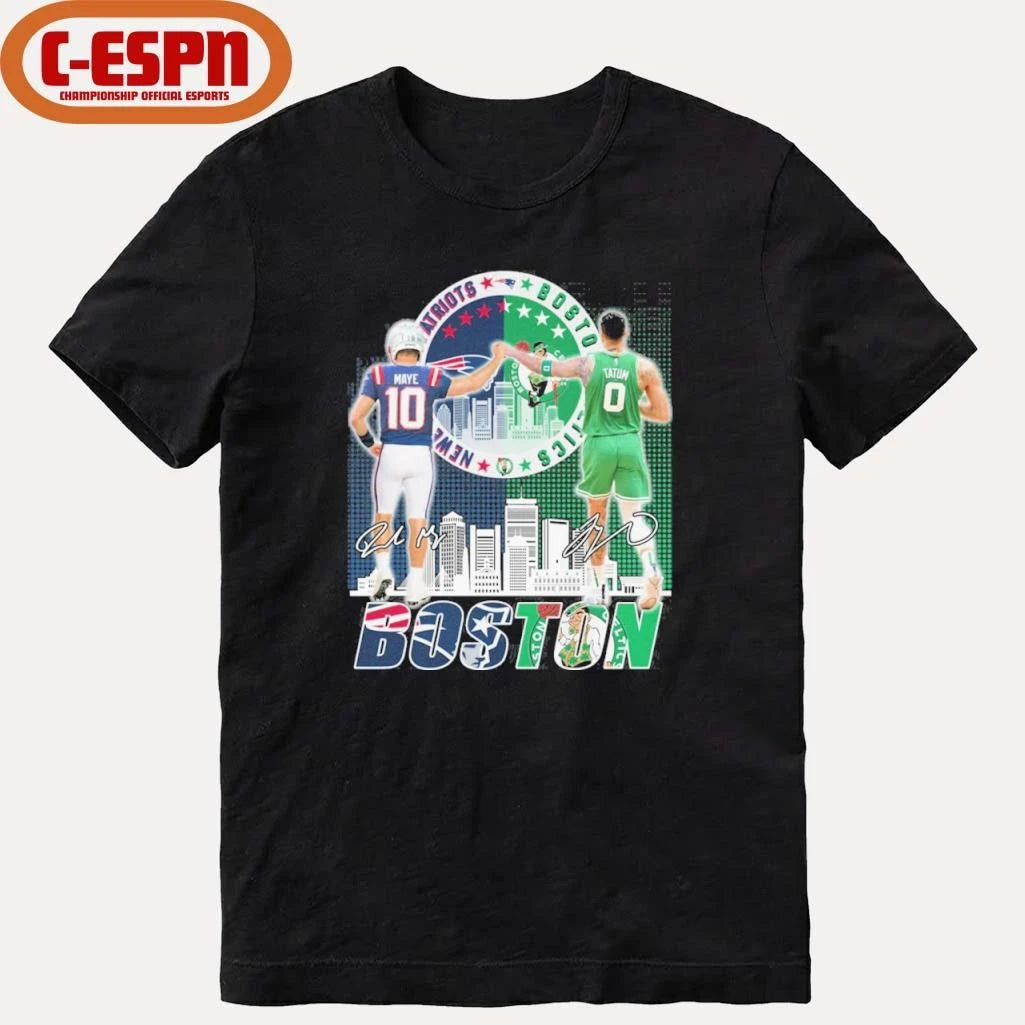Official Boston Sports Teams Drake Maye And Jayson Tatum Shirt