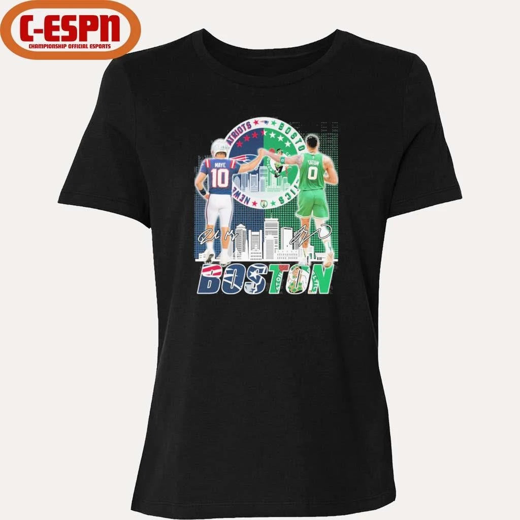 Official Boston Sports Teams Drake Maye And Jayson Tatum Shirt