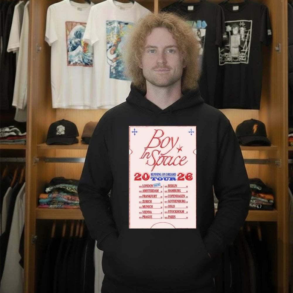 Official Boy In Space Running On Dreams Tour 2026 Poster Shirt