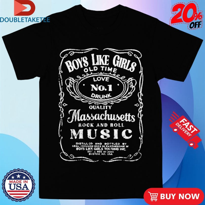 Official Boys Like Girls Old Time Love No.1 Drunk Massachusetts Rock And Roll Music Jack Shirts
