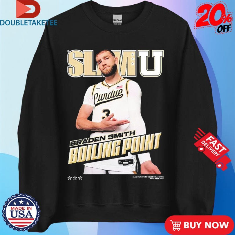 Official Braden Smith Boiling Point Purdue Boilermakers SlamU Shirts