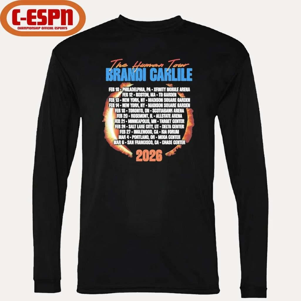 Official Brandi Carlile The Human Tour 2026 T-Shirt