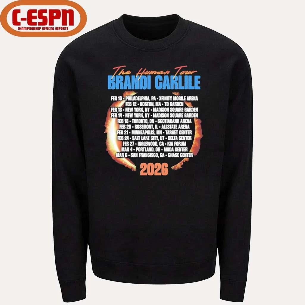 Official Brandi Carlile The Human Tour 2026 T-Shirt