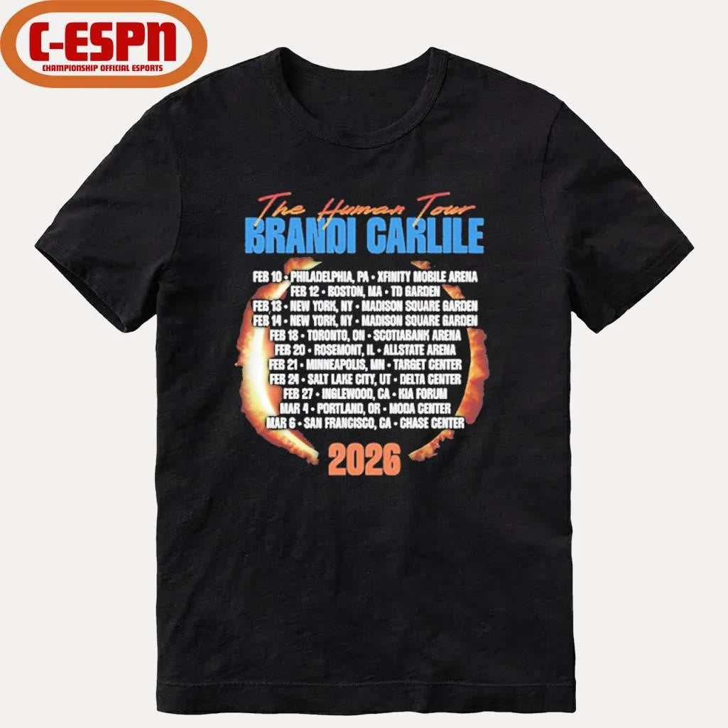 Official Brandi Carlile The Human Tour 2026 T-Shirt
